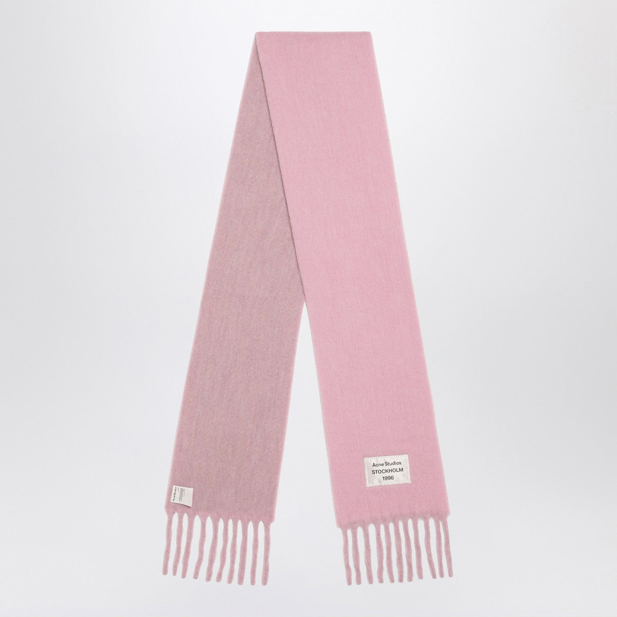 Acne Studios Pink/lilac scarf in wool and alpaca blend